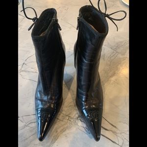Chanel black Booties
